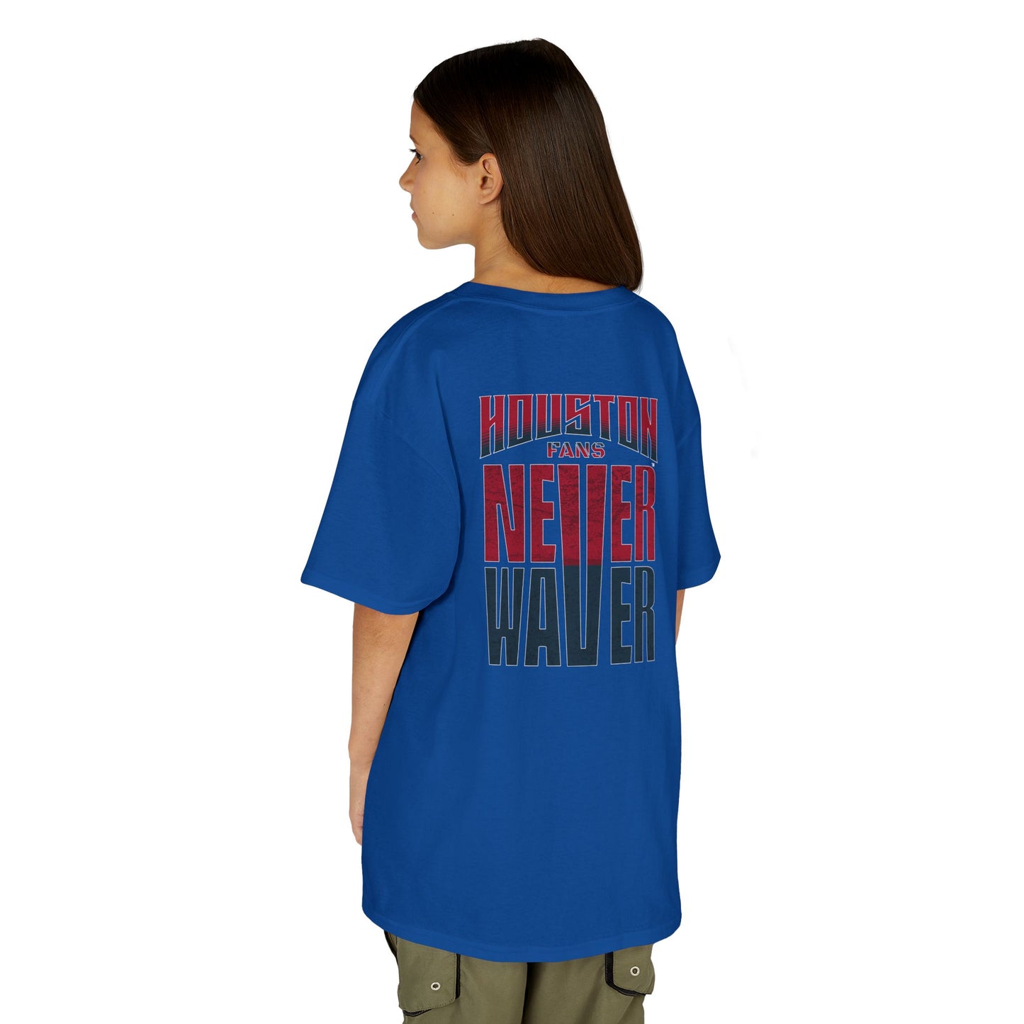 Houston Fans Never Waver Kids Heavy Cotton™ Tee