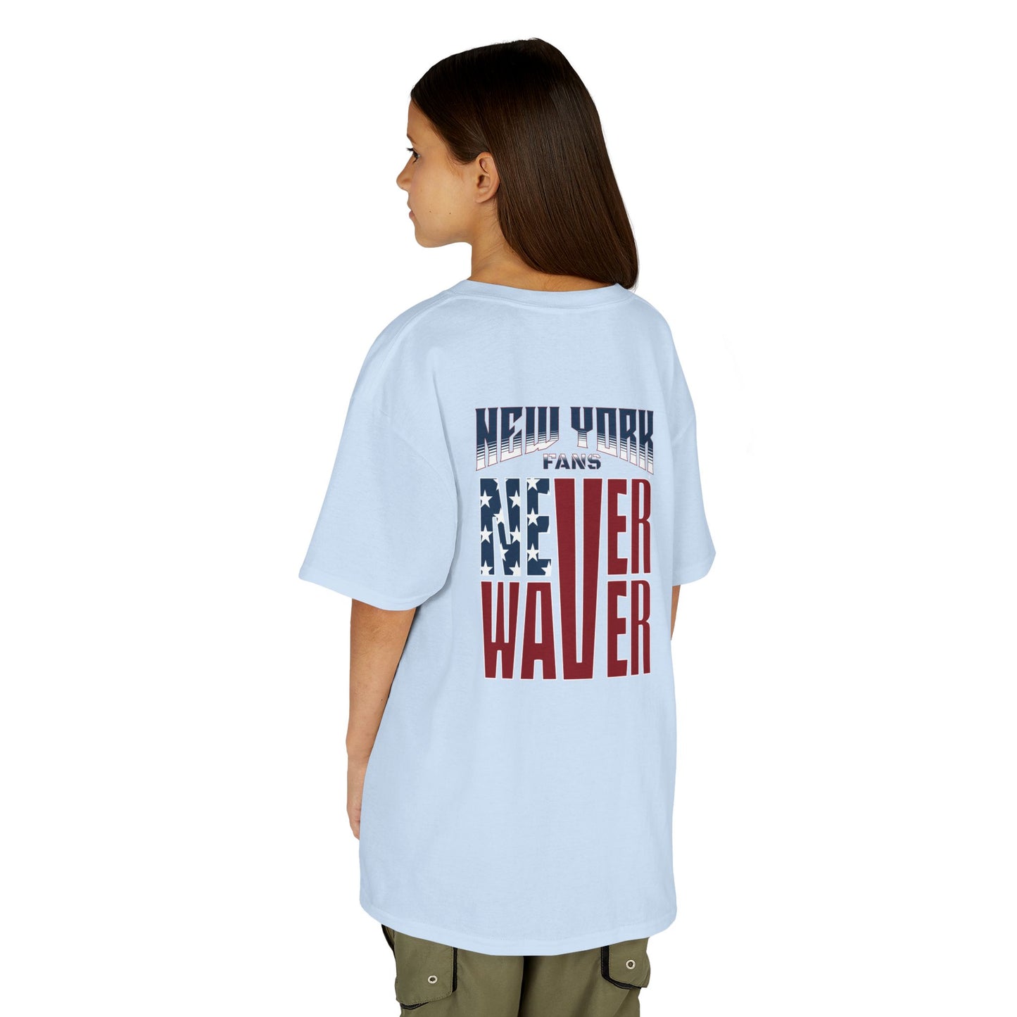 New York Fans Never Waver Kids Heavy Cotton™ Tee