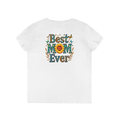 Best Mom Ever V-Neck T-Shirt | Perfect Gift for Mother's Day | Casual Everyday Wear
