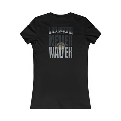 Las Vegas Fans Never Waver W-Leopard Football Women's Favorite Tee