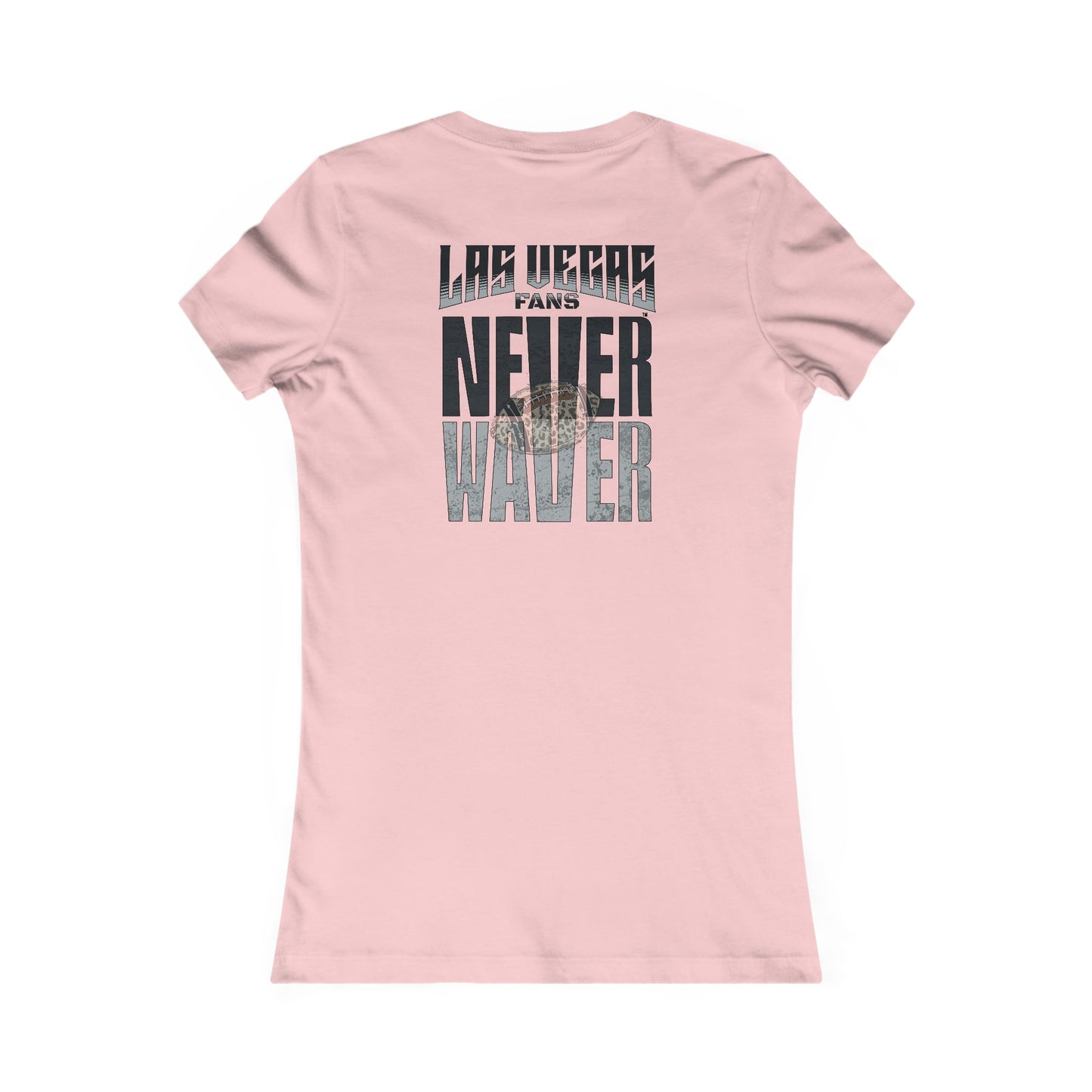Las Vegas Fans Never Waver W-Leopard Football Women's Favorite Tee