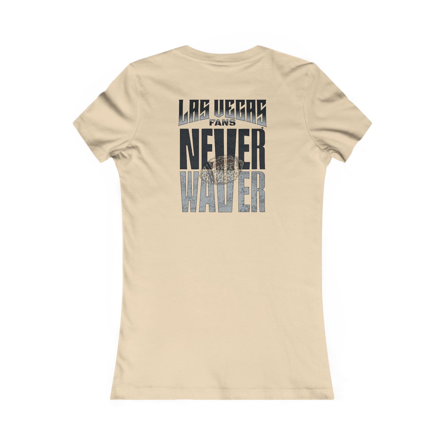 Las Vegas Fans Never Waver W-Leopard Football Women's Favorite Tee