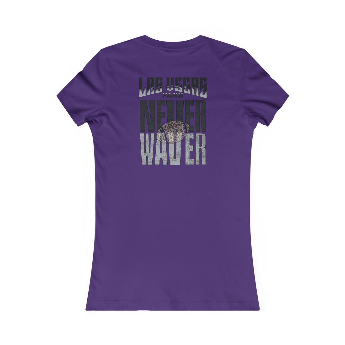 Las Vegas Fans Never Waver W-Leopard Football Women's Favorite Tee