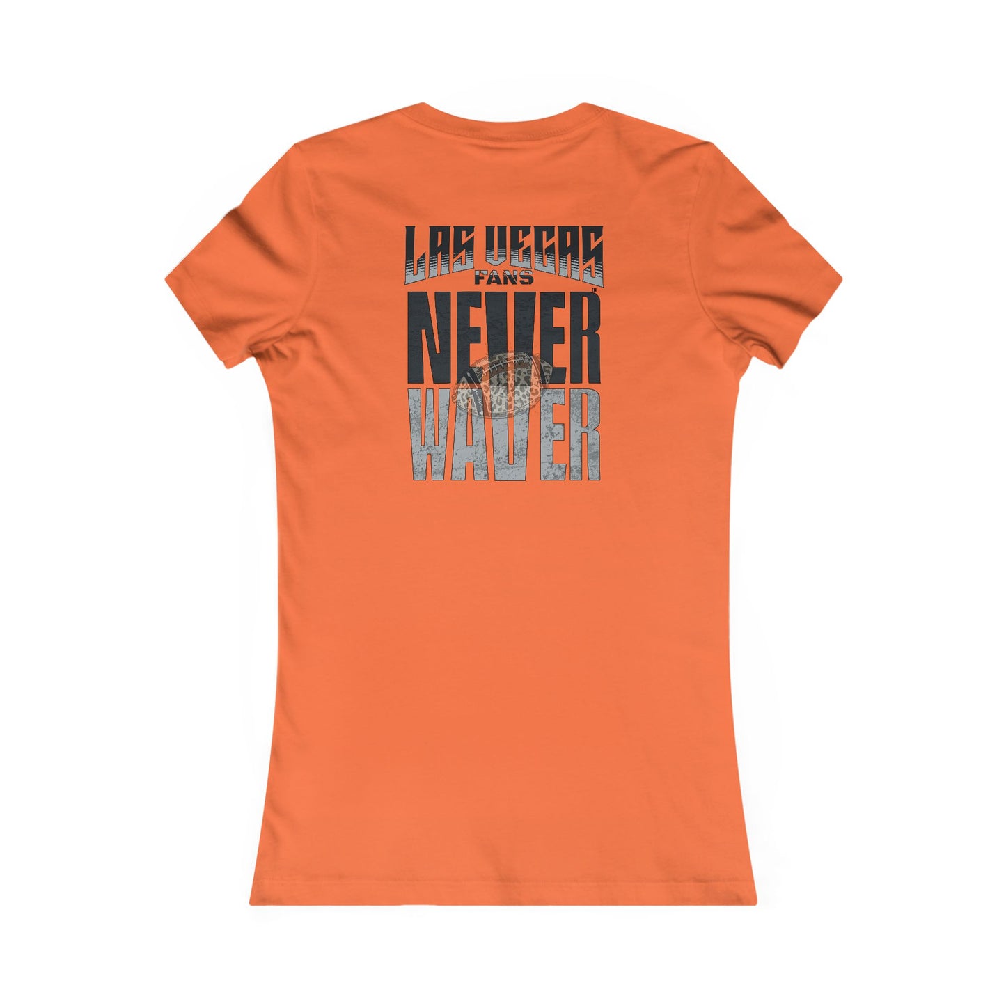 Las Vegas Fans Never Waver W-Leopard Football Women's Favorite Tee