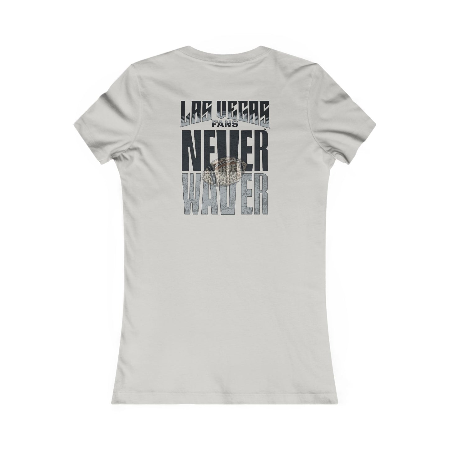 Las Vegas Fans Never Waver W-Leopard Football Women's Favorite Tee