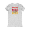 Kansas Fans Never Waver W-Leopard Football Women's Favorite Tee