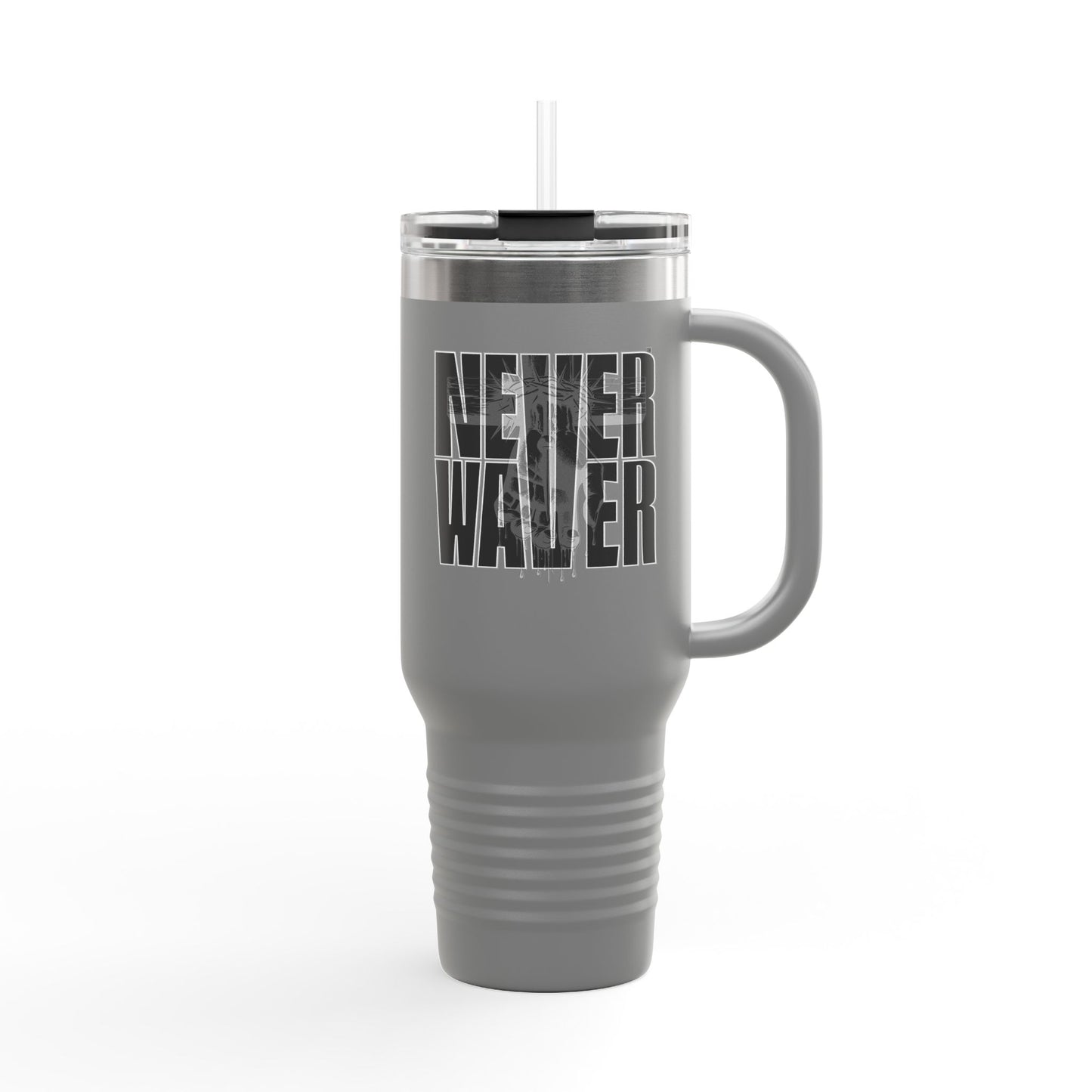 Insulated Travel Mug - "Never Waver Hand of  Jesus
