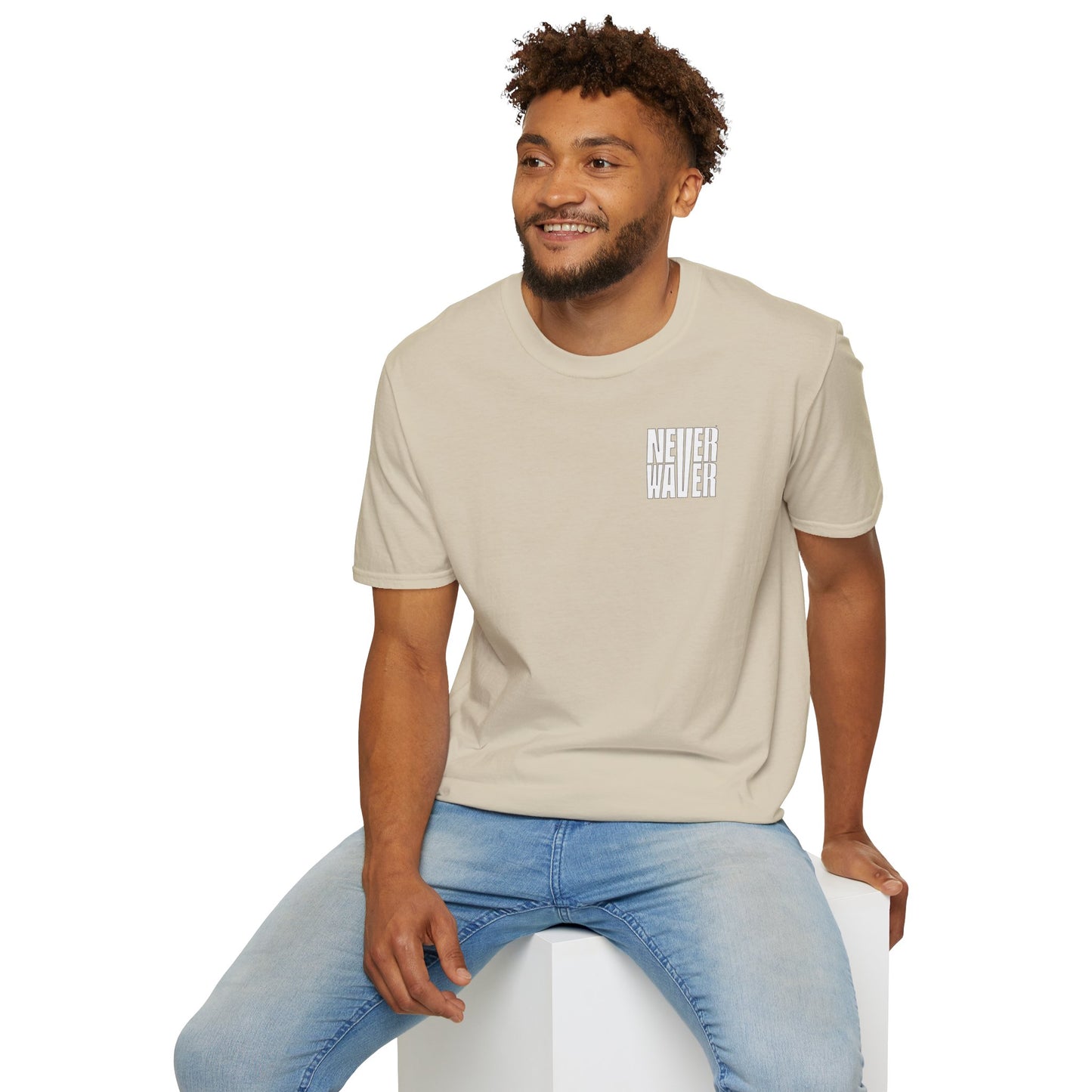 Never Waver I don't ride the Crazy Train I Drive it Unisex Softstyle T-Shirt