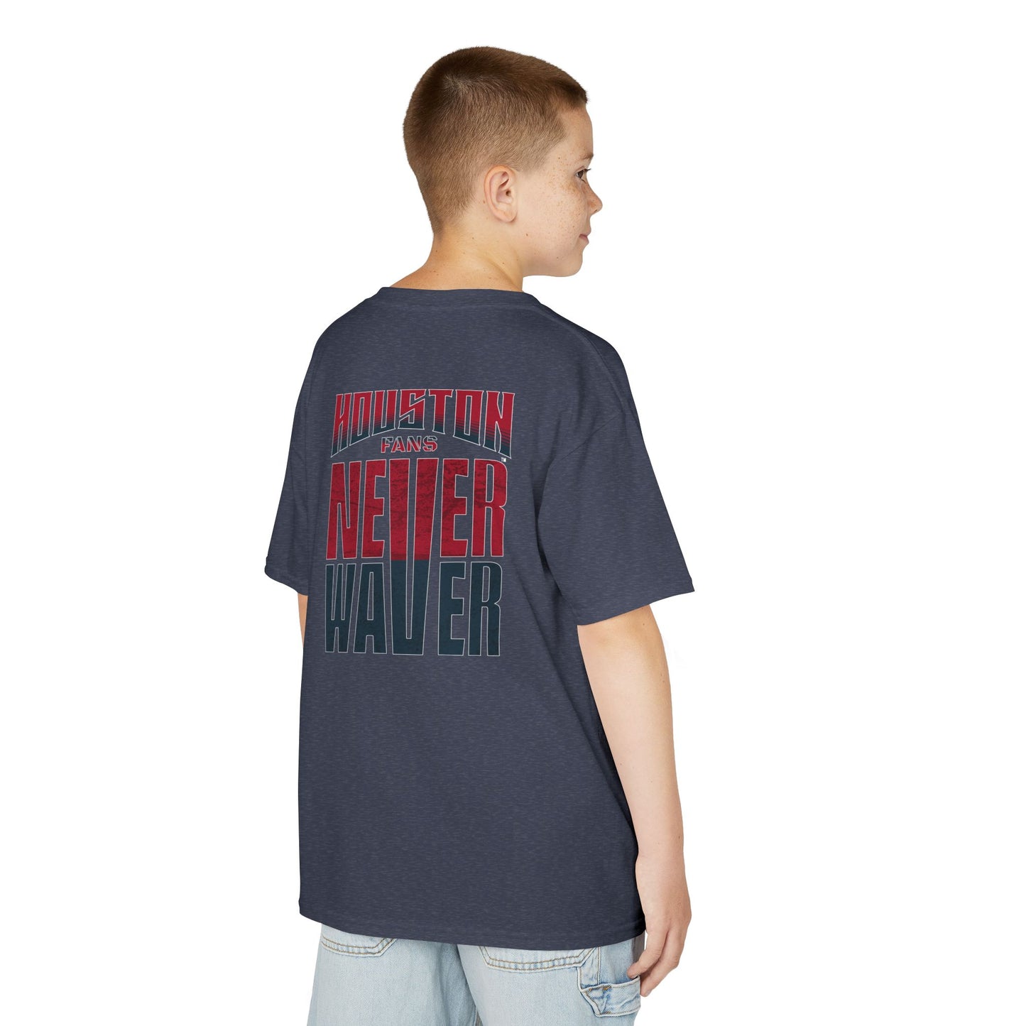 Houston Fans Never Waver Kids Heavy Cotton™ Tee