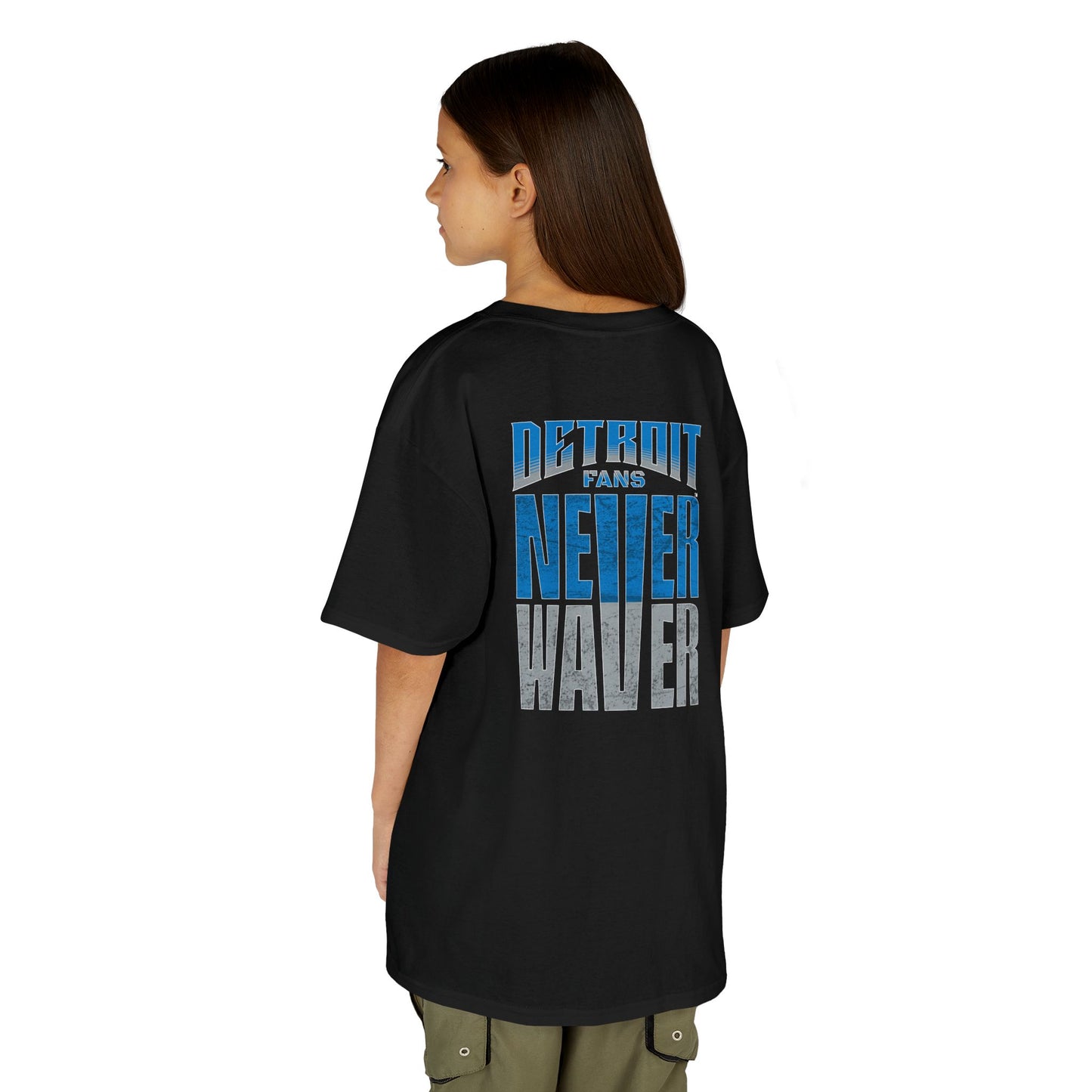 Detroit Fans Never Waver Kids Heavy Cotton™ Tee
