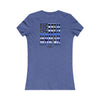 Never Waver Back The Blue Women's Tee