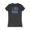 Never Waver Back The Blue Women's Tee
