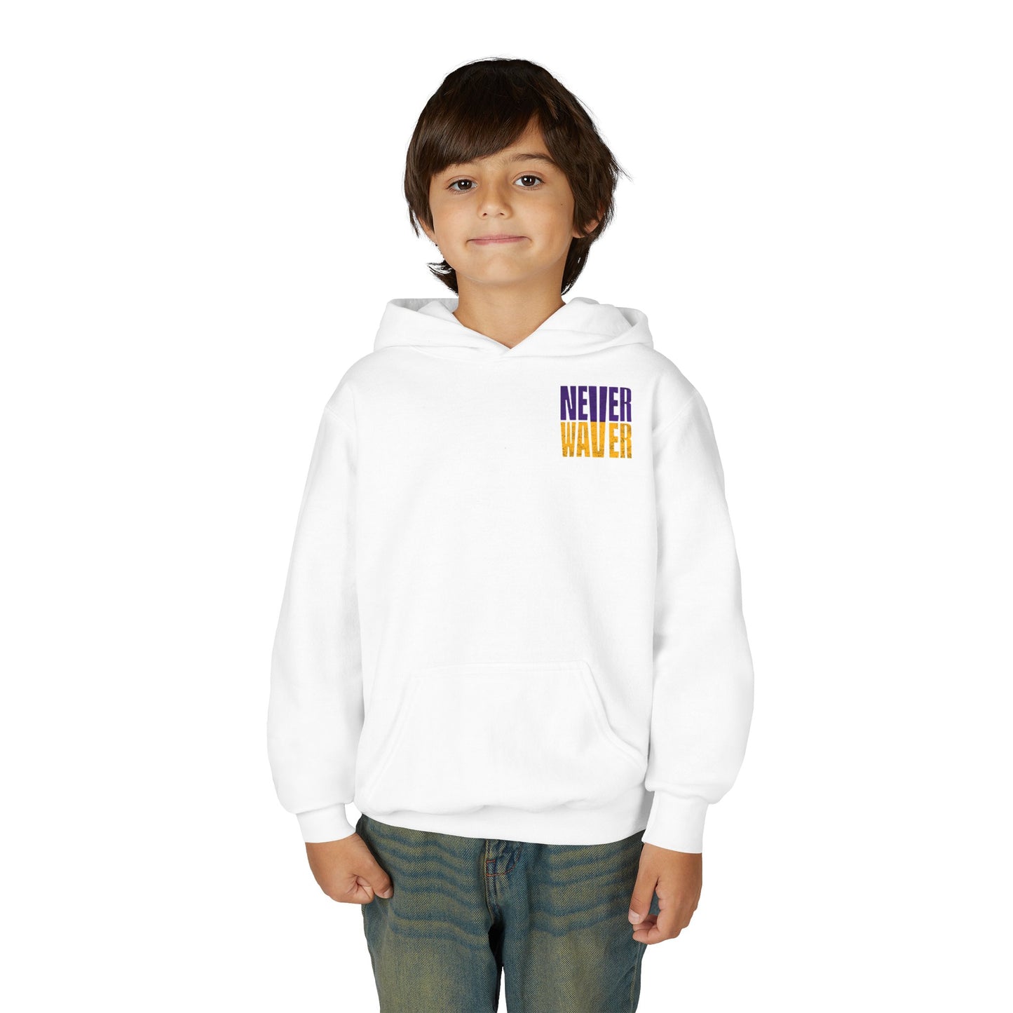 Minnesota Fans Never Waver Youth Heavy Blend Hoodie Sweatshirt
