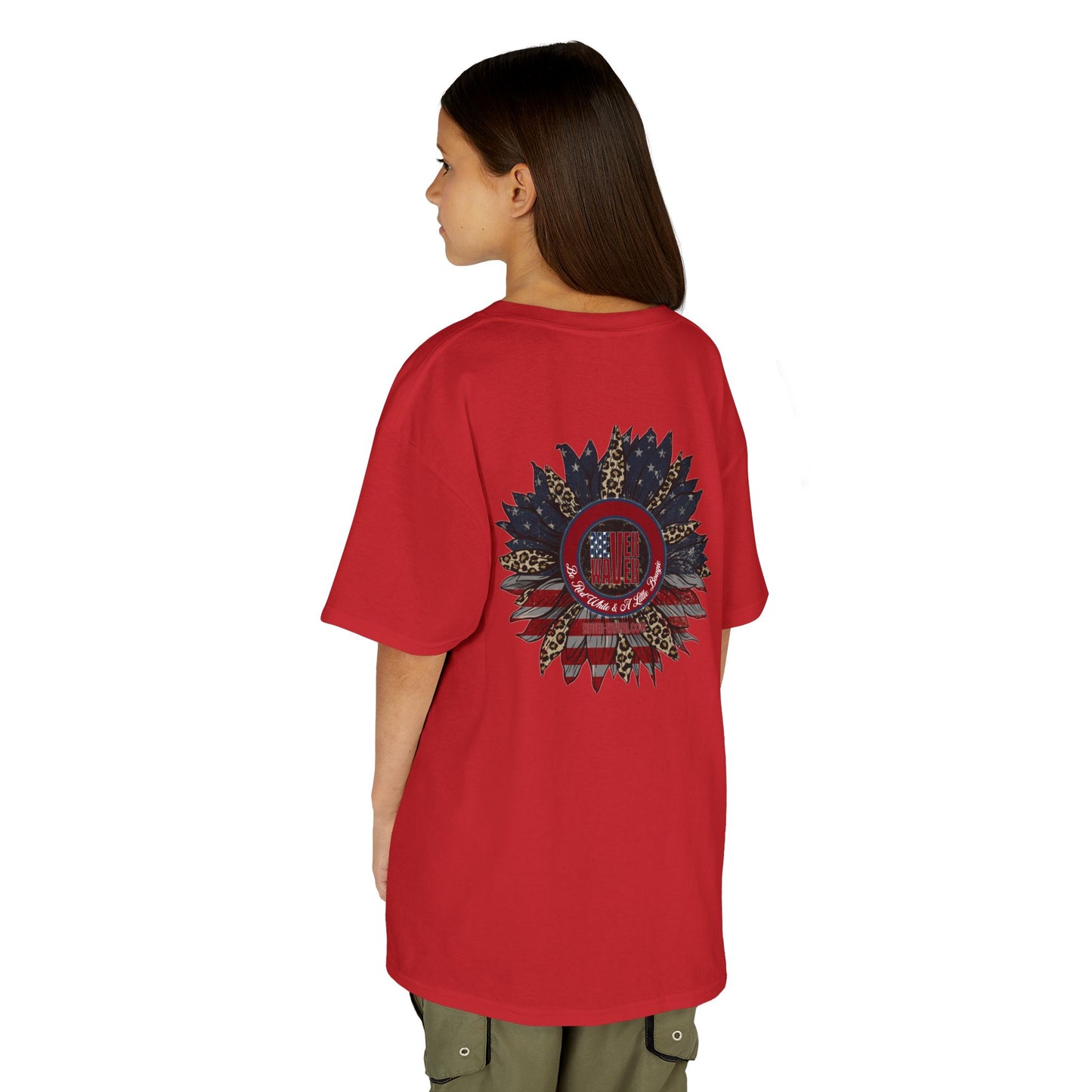 Kids Heavy Cotton™ Never Waver  Be Red White and- A Little Bougie Stylish, Comfortable Everyday Wear