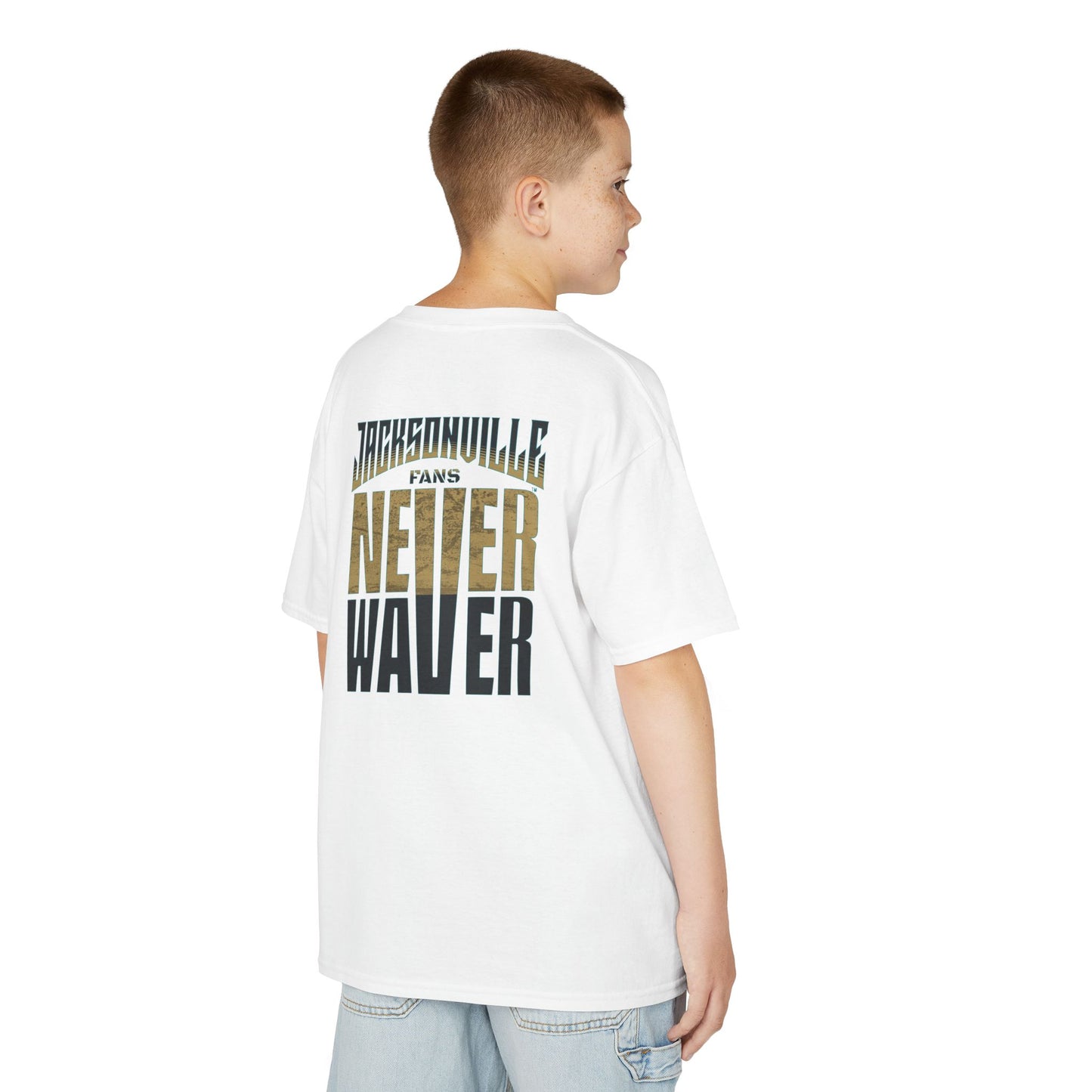 Jacksonville Fans Never Waver Kids Heavy Cotton™ Tee