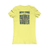 New York Fans Never Waver W-Leopard Football Women's Favorite Tee