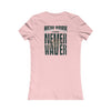New York Fans Never Waver W-Leopard Football Women's Favorite Tee