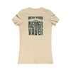 New York Fans Never Waver W-Leopard Football Women's Favorite Tee