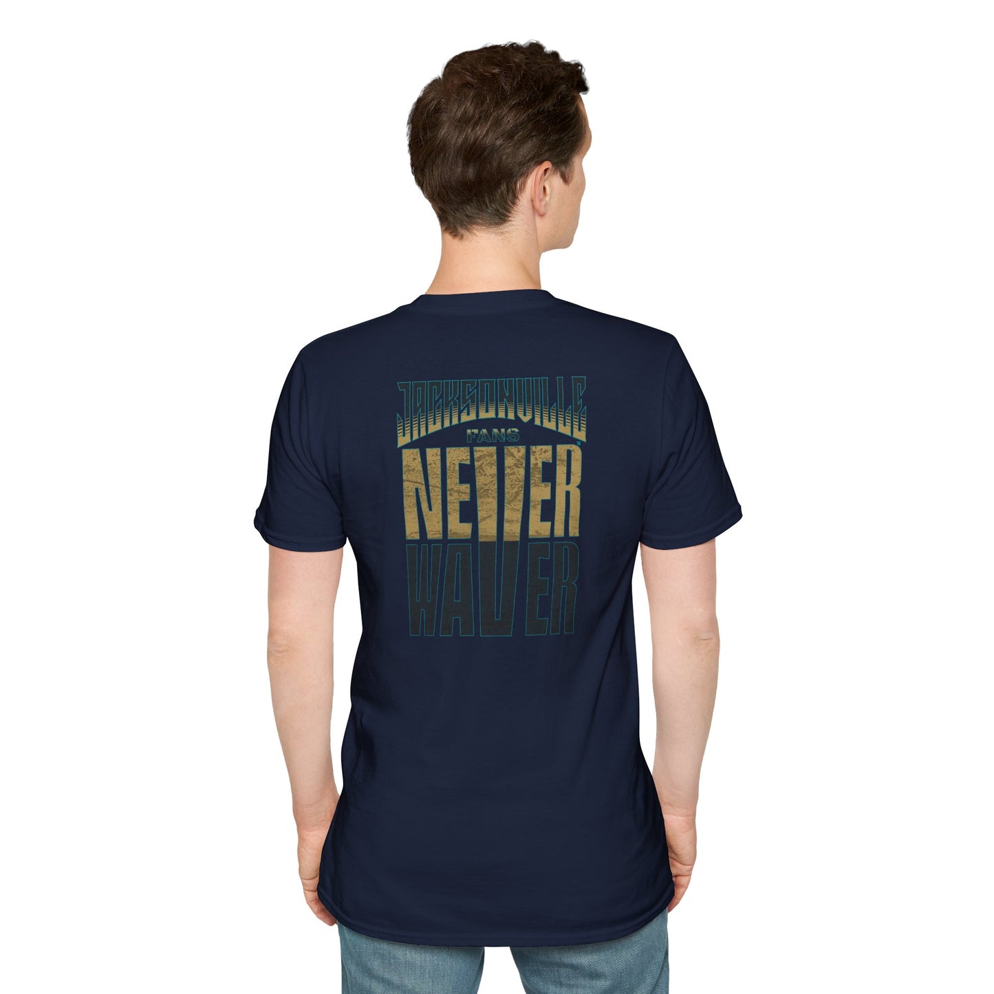 Jacksonville Fans Never Waver Unisex Softstyle T-Shirt