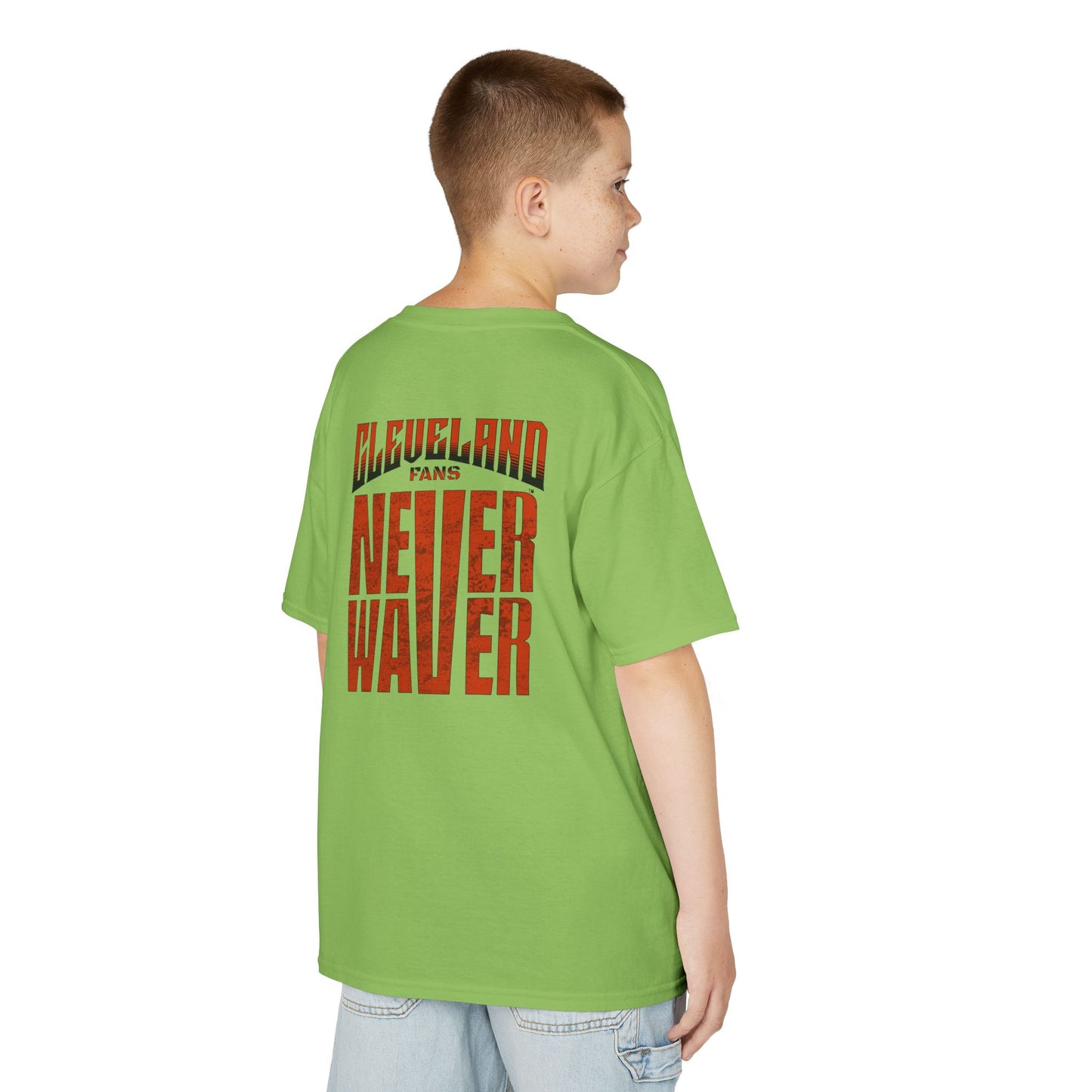 Cleveland Fans Never Waver Kids Heavy Cotton™ Tee
