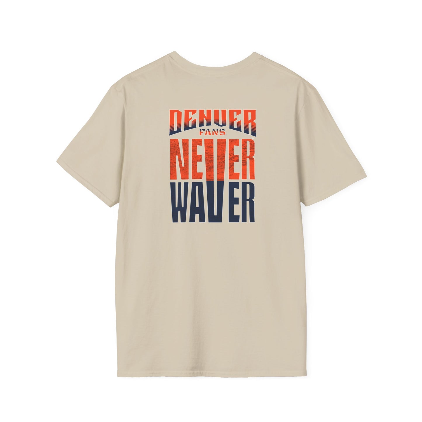 Denver Fans Never Waver Unisex Softstyle T-Shirt