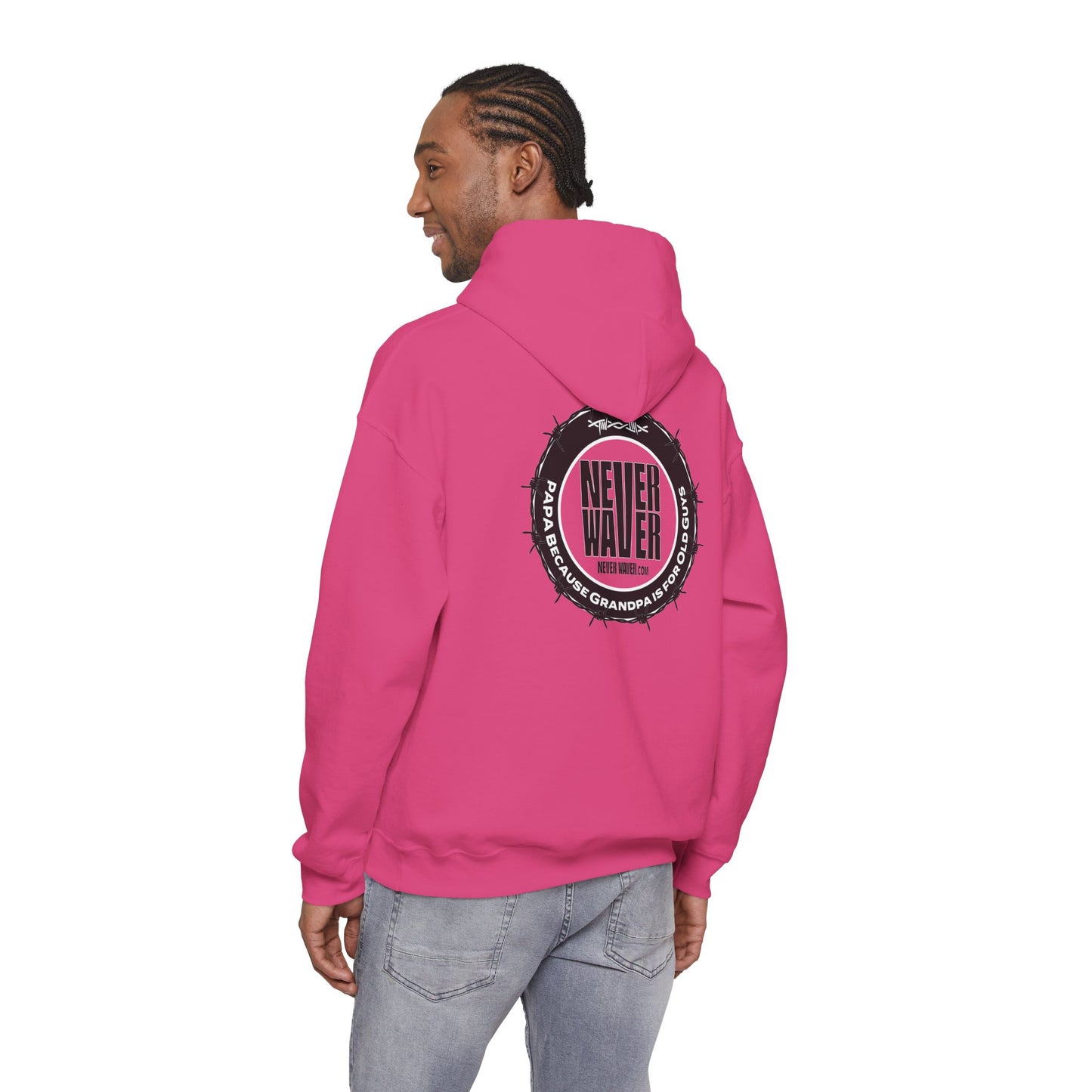 'Never Waver PAPA Because Grandpa Is For Old Guys 'Unisex Heavy Blend™ Hoodie -