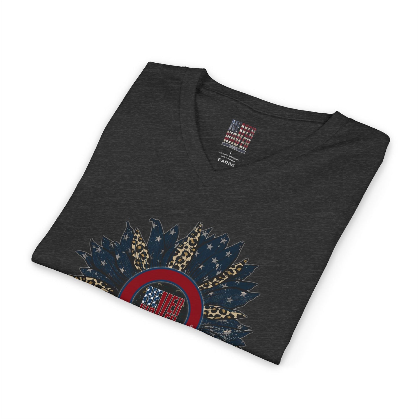 Unisex V-Neck Tee - Never Waver Be Red White & A little Bougie T-Shirt