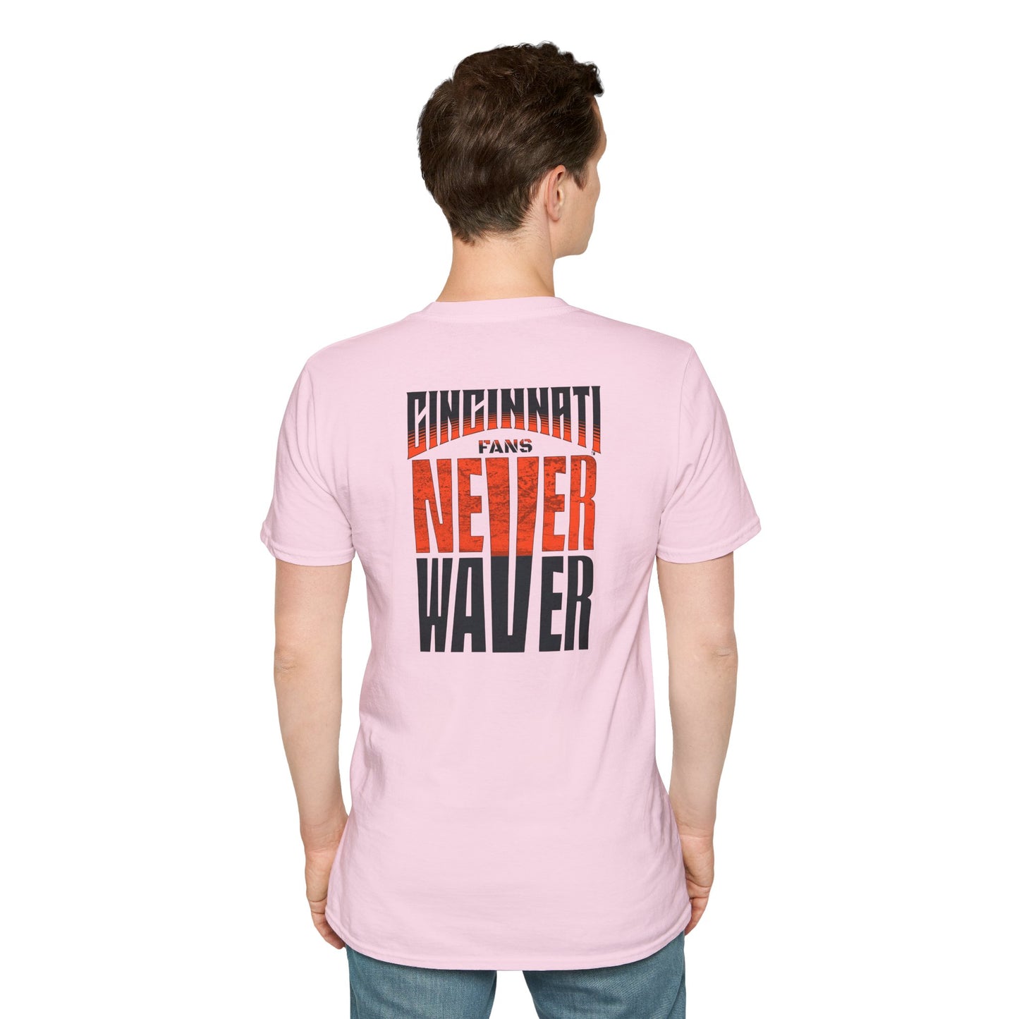 Cincinnati Fans Never Waver Unisex Softstyle T-Shirt
