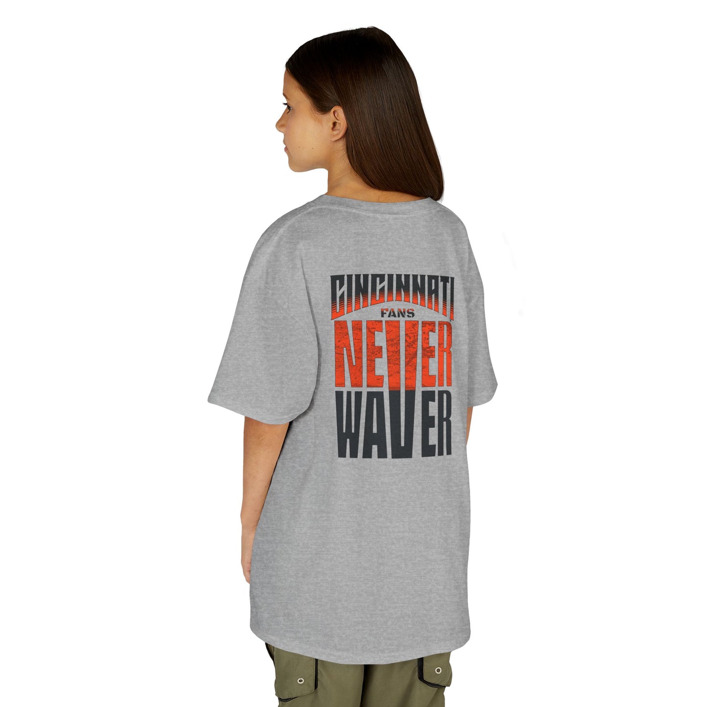 Cincinnati Fans Never Waver Kids Heavy Cotton™ Tee