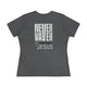 Never Waver” Jesus bold, eye-catching design that reflects a steadfast faith and confidence in Christ. Women's Cotton Tee by Printify