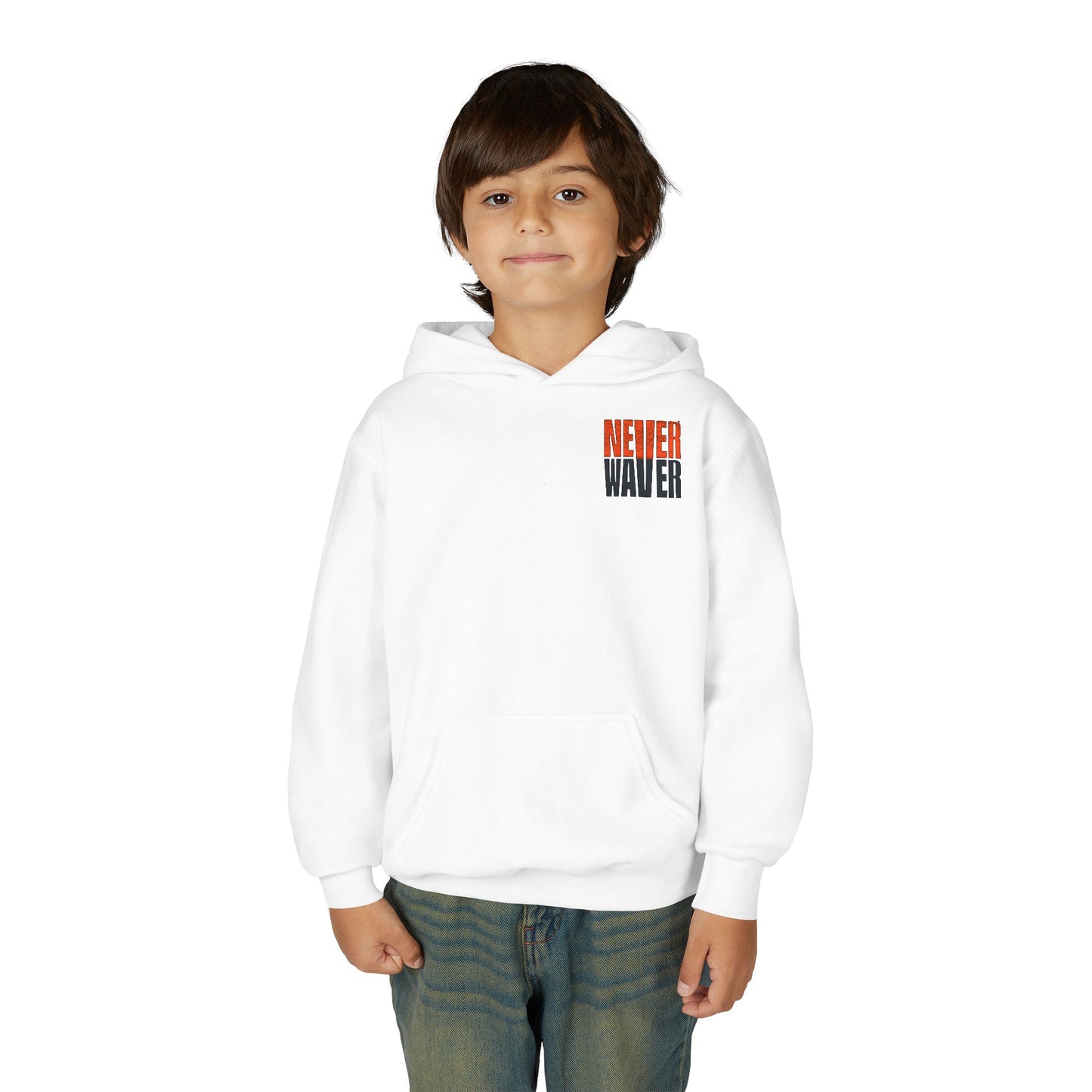 Cincinnati Fans Never Waver Youth Heavy Blend Hooded Sweatshirt