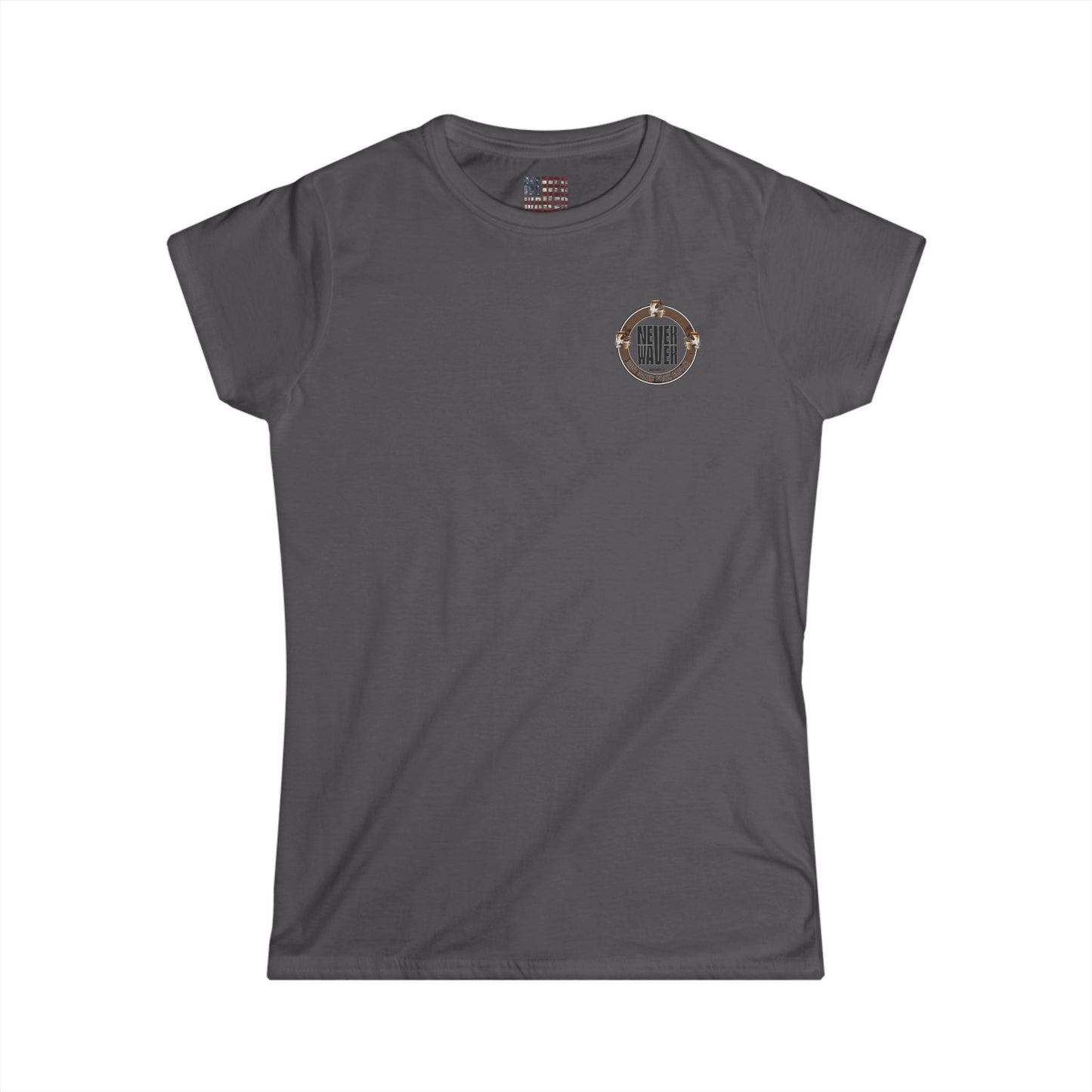Never Waver Save Water Drink Coffee Women's Soft Style Tee