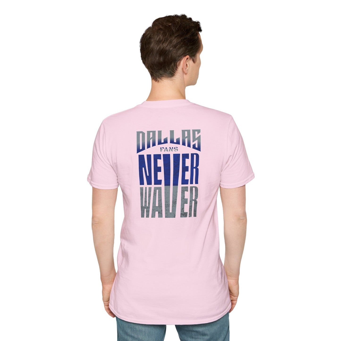 Dallas Fans Never Waver Unisex Softstyle T-Shirt
