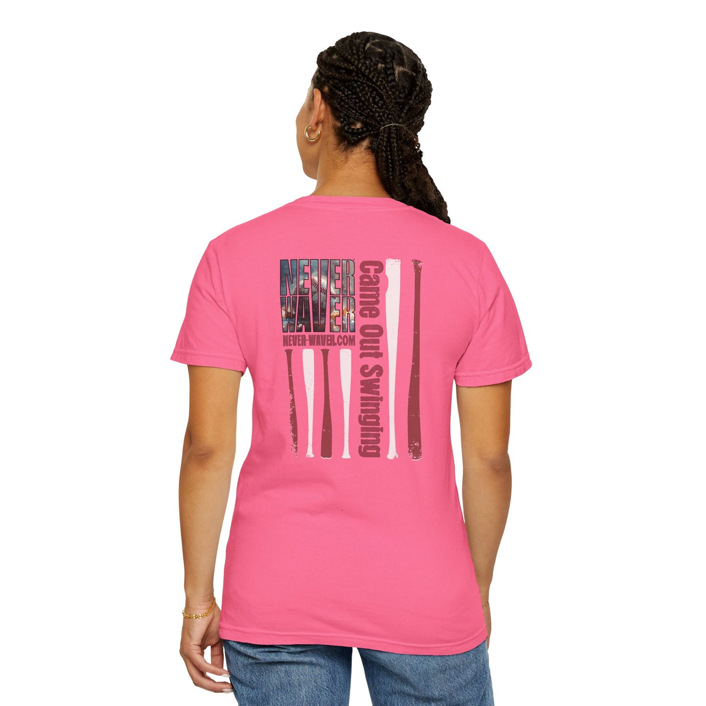 Never Waver T-Shirt — "Came Out Swinging" Graphic Tee