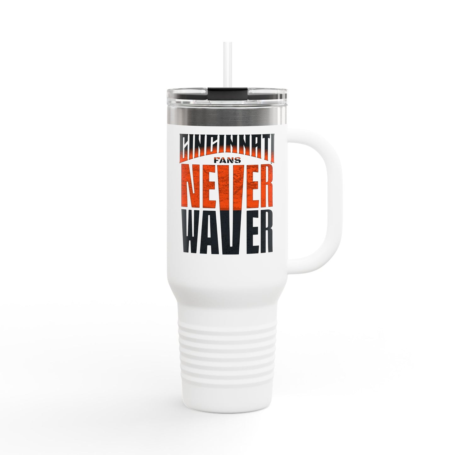 Cincinnati Fans Never Waver Insulated Travel Mug, 40oz