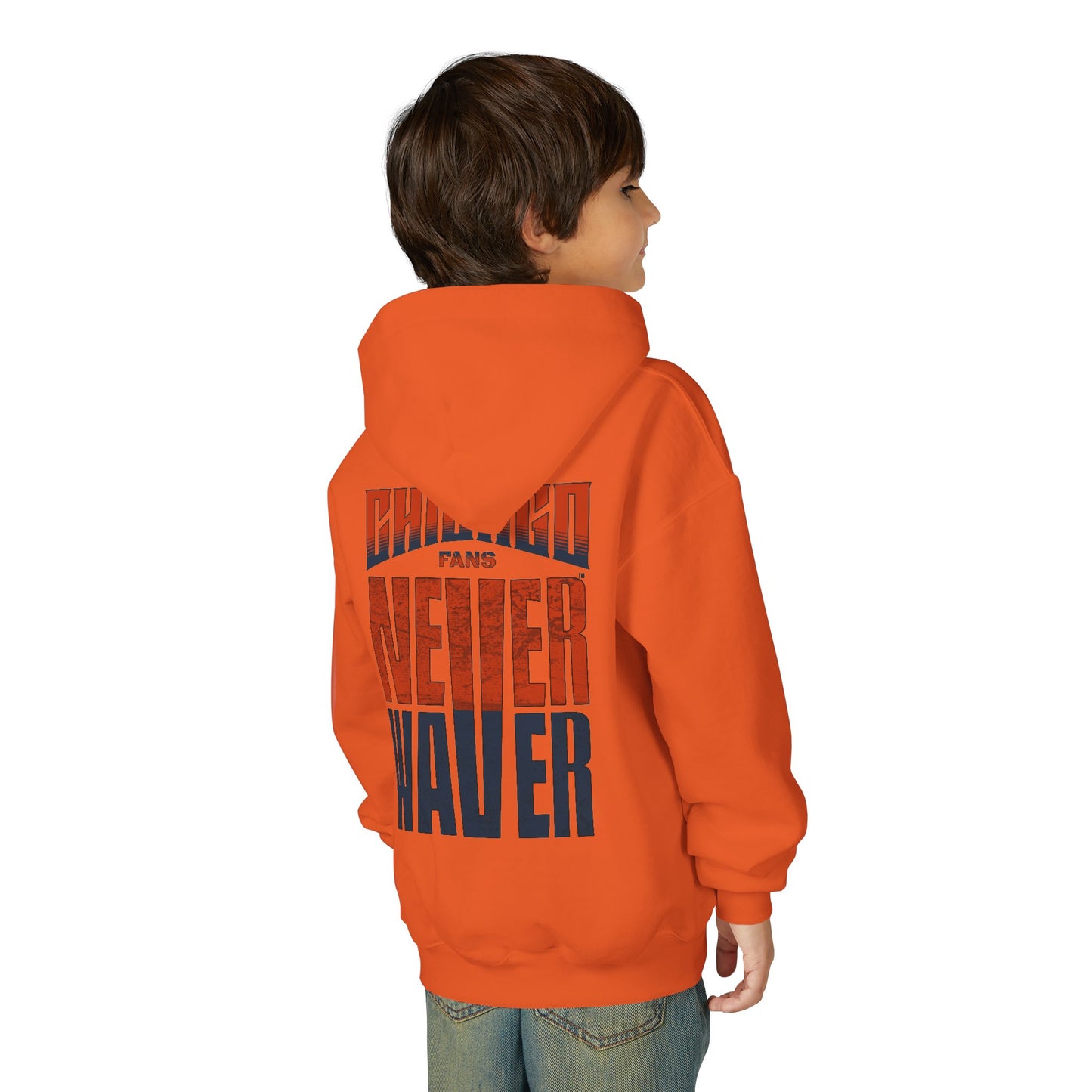 Chicago Fans Never Waver Youth Heavy Blend Hooded Sweatshirt