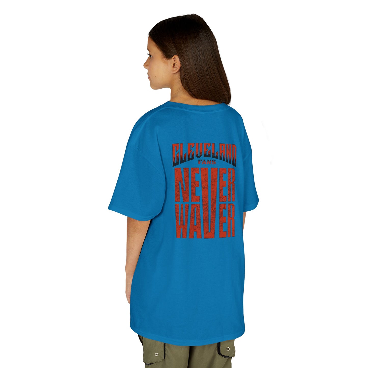 Cleveland Fans Never Waver Kids Heavy Cotton™ Tee