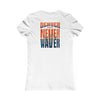 Denver Fans Never Waver W-Leopard Football Women's Favorite Tee