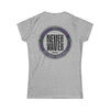 Never Waver Save Water Drink Wine Women's Soft Style Tee