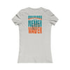 Miami Fans Never Waver W-Leopard Football Women's Favorite Tee