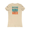 Miami Fans Never Waver W-Leopard Football Women's Favorite Tee