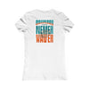 Miami Fans Never Waver W-Leopard Football Women's Favorite Tee