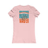Miami Fans Never Waver W-Leopard Football Women's Favorite Tee