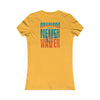 Miami Fans Never Waver W-Leopard Football Women's Favorite Tee