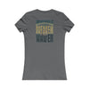 Jacksonville Fans Never Waver W-Leopard Football Women's Favorite Tee