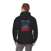 New England Fans Never Waver w Leopard football Unisex Heavy Blend™ Hooded Sweatshirt