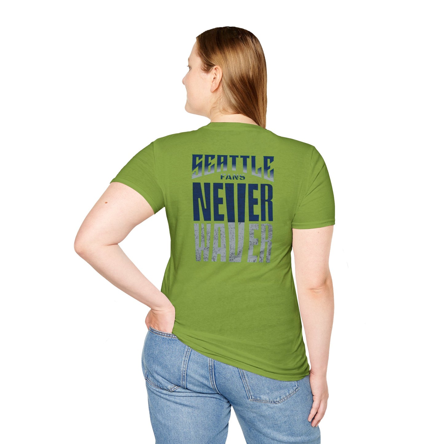 Seattle Fans Never Waver Unisex Softstyle T-Shirt