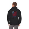 Never Waver Crew with  American Flag Design Unisex Heavy Blend™ Hoodie