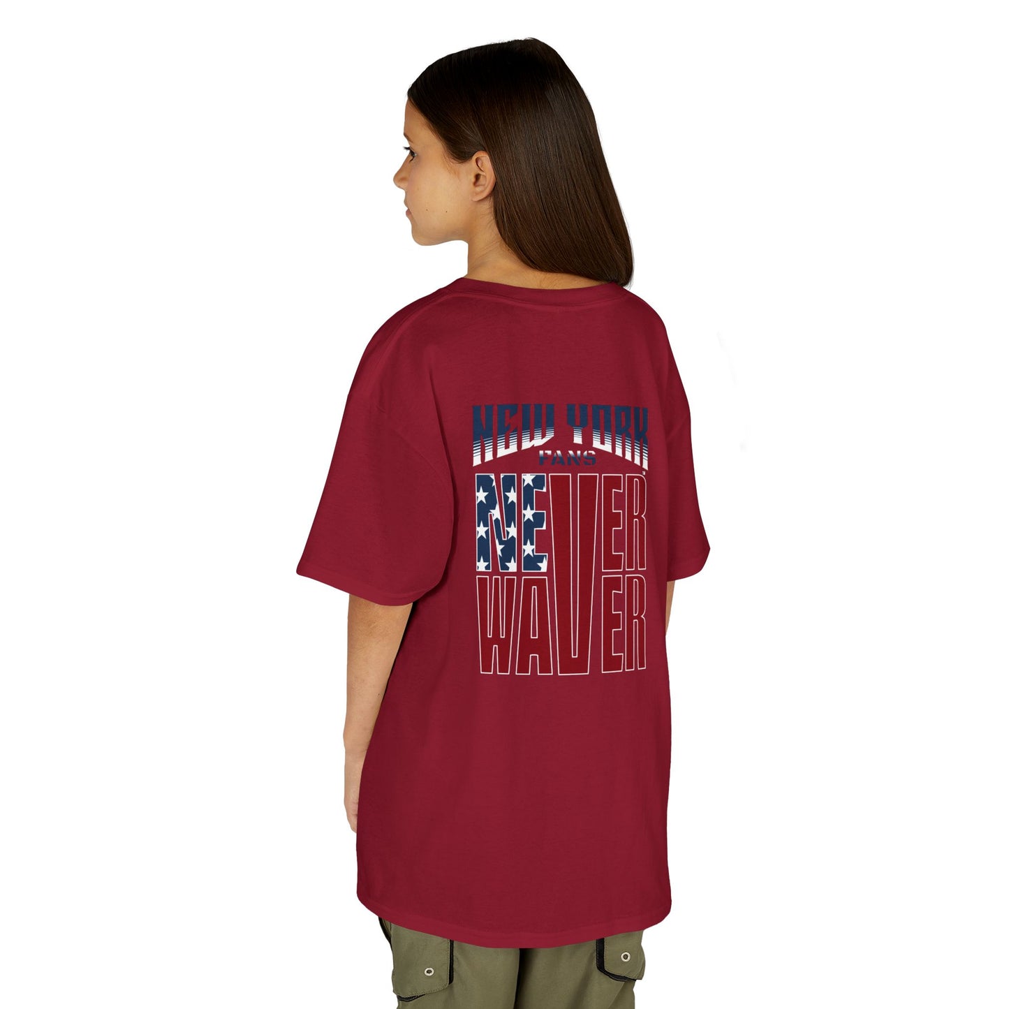 New York Fans Never Waver Kids Heavy Cotton™ Tee