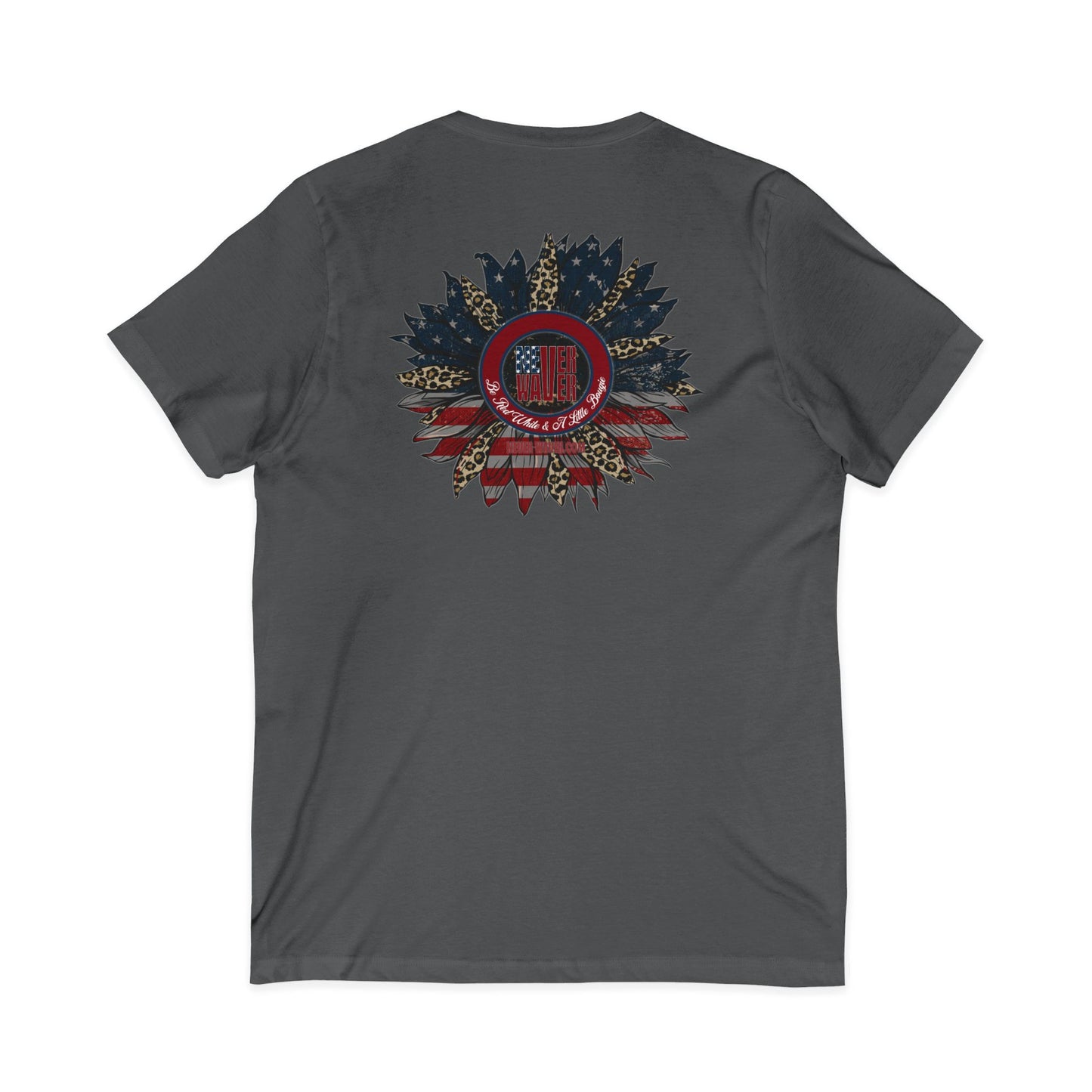 Never Waver Be Red White and A little Bougie T-Shirt Unisex V-Neck Tee